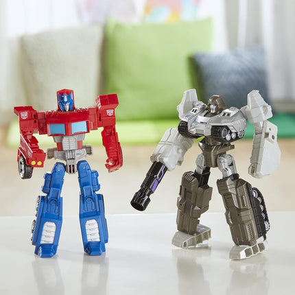 Transformers Toys Heroes and Villains Optimus Prime and Megatron 2-Pack, 17.5 cm, Action Figures For Boys And Girls Ages 6 and Up