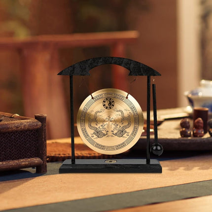 Zen Art Brass Feng Shui Desktop Gong by Asian Home