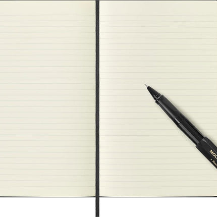 Moleskine x Kaweco, Classic Hard Cover Notebook and Rollerball Refillable Pen in ABS Plastic for Writers, Note-Takers, Refill 0.7mm With Black Ink Included, Colour Black