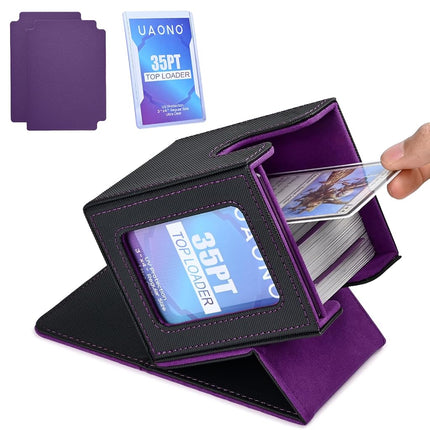 UAONO Card Deck Box with Command Display, Holds 10