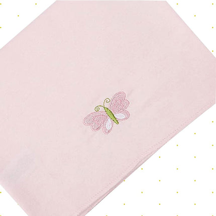 Spasilk Baby-Girls Newborn 4 Pack 100% Cotton Flannel Receiving Blanket, Pink, One Size