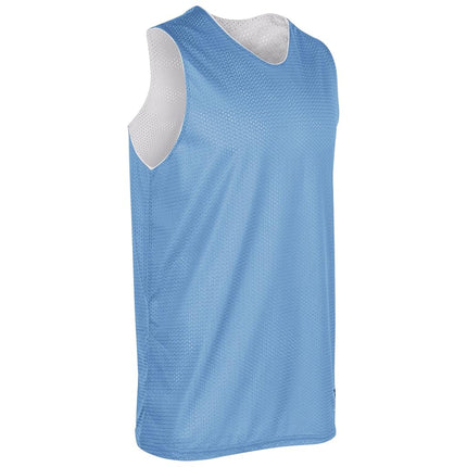 CHAMPRO Polyester Reversible Basketball Jersey, Youth Large, Light Blue, White