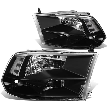 DNA Motoring HL-OH-DR09QUA-BK-CL1 Black Housing He