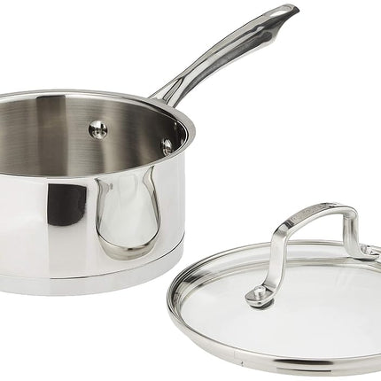Cuisinart Professional Stainless Saucepan with Cover, 1.5-Quart, Stainless Steel,8919-16
