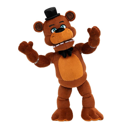 Five Nights at Freddy's 14" Poseable Sound Freddy Fazbear Plush - 5 Sounds, 1 Song Clip, and Glow-in-The-Dark Eyes - Ages 8+