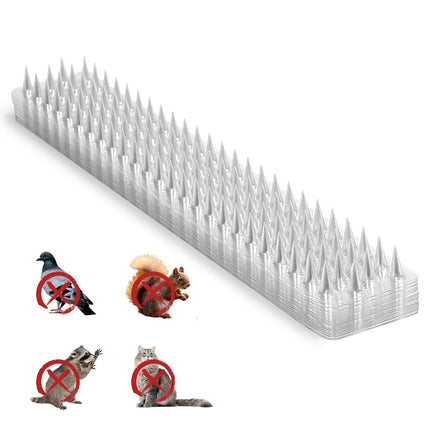 Touri 24 Pcs Bird Spikes, Clear Transparent PVC St