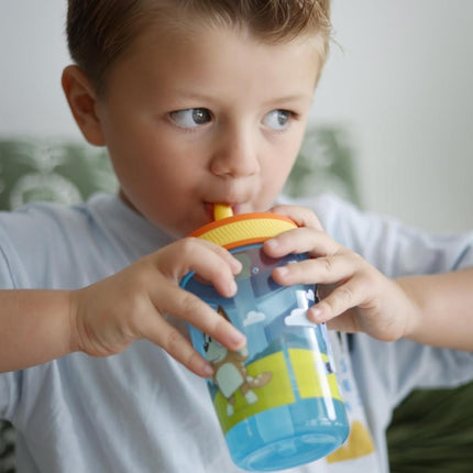 Zak Designs Bluey Kelso 15oz Leak-Proof Toddler Straw Cups, 2-Pack