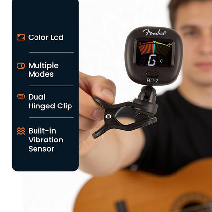 Afinador de clip profesional Fender FCT-2