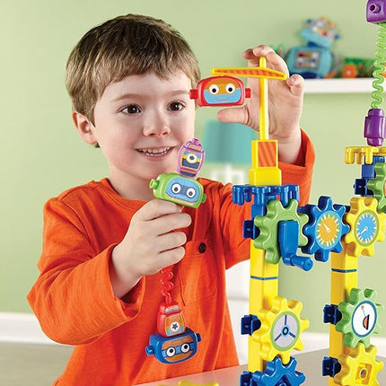 Learning Resources Gears Gears Gears! Robot Factory Building Set. Gears & Construction Toy, STEM Toys, Gears for Kids