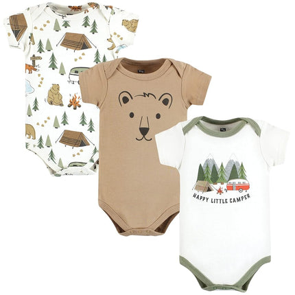 Bodysuits de algodón para bebé Hudson Baby, Little Camper, 12-18 meses