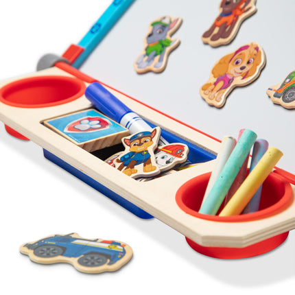 Melissa & Doug PAW Patrol Wooden Double-Sided Tabletop Art Centre Easel, Multicolor, 33274