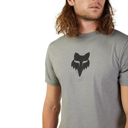 Fox Racing Fox Head Ss Prem Tee, Windbreaker, Men's, Grey, M