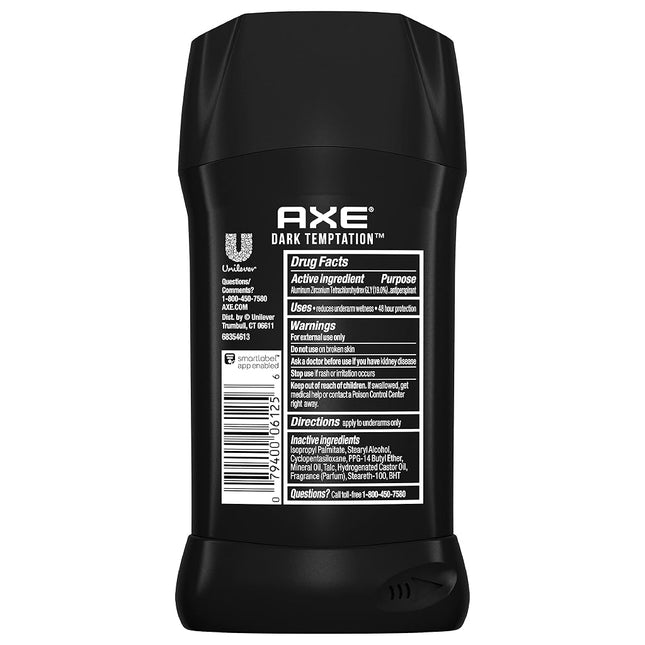 Axe Anti Perspirant Odor & Wetness Protection Dark Temptation 2.7 oz (Pack of 6)