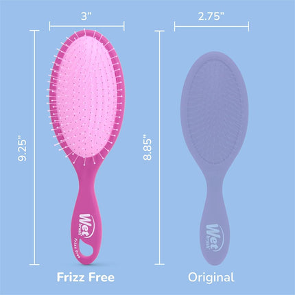 Wet Brush Frizz Free Detangler Reduces Frizz, Static & Flyaways Using Ionic Technology, Smooth Finish Styling Brush Adds Shine, Ergonomic Design, Works On All Hair Types, Wet Or Dry Hair, Purple