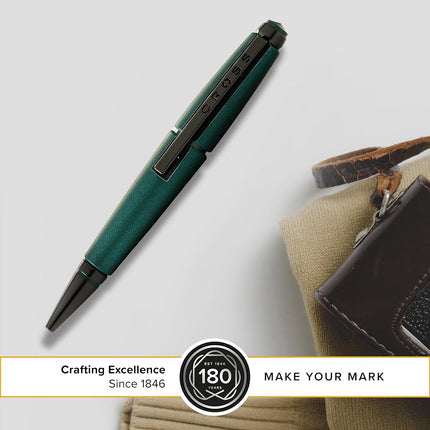 Cross Edge Matte Green Lacquer Gel Rollerball Pen