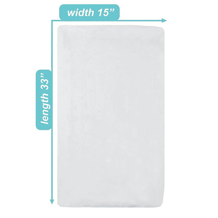 American Baby Company 2 Piece 100% Cotton Value Jersey Knit Fitted Bassinet Sheet, White