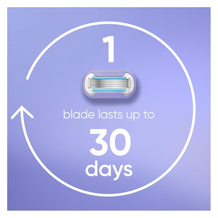 Gillette Venus Extra Smooth Swirl Women's Razor - 1 Handle + 4 Refills