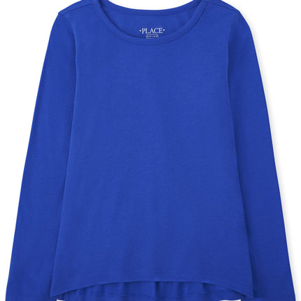 The Children's Place Girls' Long Sleeve High Low T