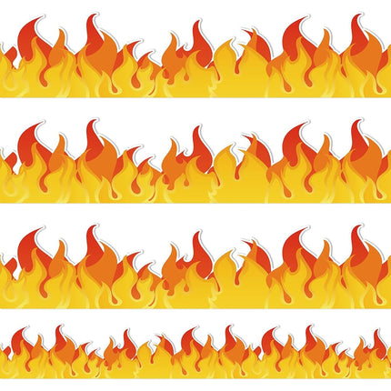 JarThenaAMCS 32.8Ft Fire Bulletin Board Border Red
