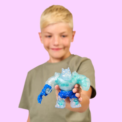 Heroes of Goo Jit Zu Meteor Madness, Crunchy Ultra Rare Rhinostone Action Figure, With Twisting Punch Action, Unique Gooey Filling & Battle Gauntlet