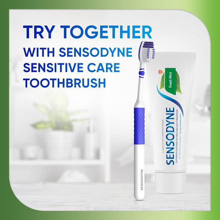 Sensodyne Fresh Mint Twinpack Toothpaste for Sensitive Teeth, 4 Ounce (Pack of 2)
