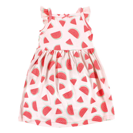 Hudson Baby Baby Girls' Cotton Dresses, Fruit Salad, 2T