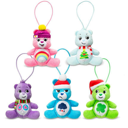 Care Bears Micro Teenies Holiday 5-Pack Treasure Chest - Christmas Edition with Cheer, Grumpy, Good Luck, Share & Christmas Wishes Bear
