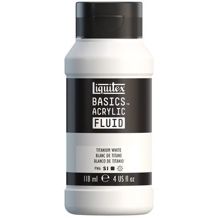 Liquitex Basics Fluid Acrylic Paint Set, Titanium 