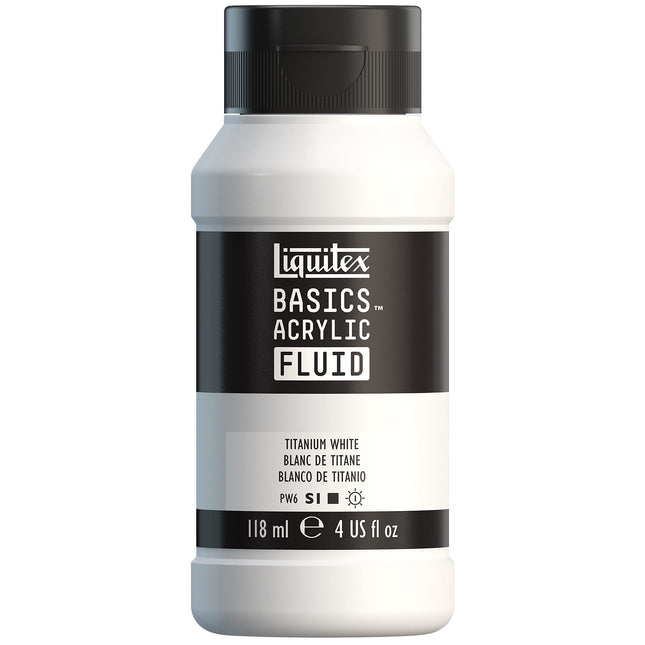 Liquitex Basics Fluid Acrylic Paint Set, Titanium 