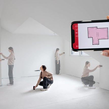 Leica DISTO D5 - Professional Laser Rangefinder with Bluetooth (App Use), Target Finder (Indoor and Outdoor) and Tilt Sensor for Height Tracking, Profile and Angle Measurement