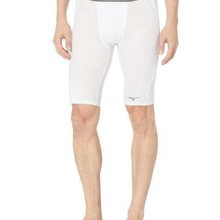 Mizuno Youth Aero Vent Padded Sliding Short, White, Small