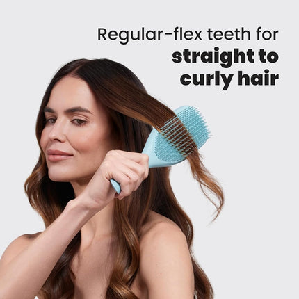 Tangle Teezer | The Large The Ultimate Detangler Hairbrush | Perfect for Long, Thick, Curly & Textured Hair | Two-Tiered Teeth for Gentle Detangling | Reduces Breakage| Ergonomic Handle | Marine Teal