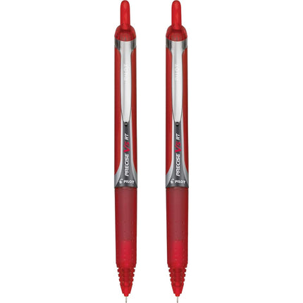 PILOT Precise V5 RT Liquid Ink Refill For Retractable Pens, Extra Fine Point (0.5mm) Red Ink, 2-Pack (77275)