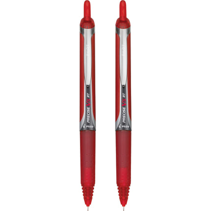 PILOT Precise V5 RT Liquid Ink Refill For Retractable Pens, Extra Fine Point (0.5mm) Red Ink, 2-Pack (77275)