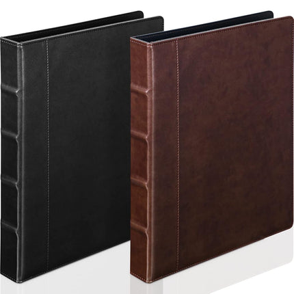 Marspark 2 Pcs Vintage Hardback 3 Ring Binder Prof