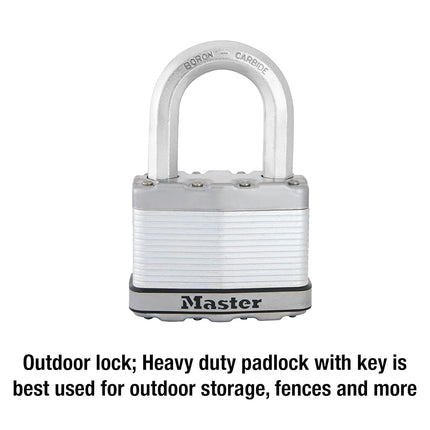 Master Lock M15XKADLFCCSEN M15XKADLF Padlock, Laminated, 1 Pack