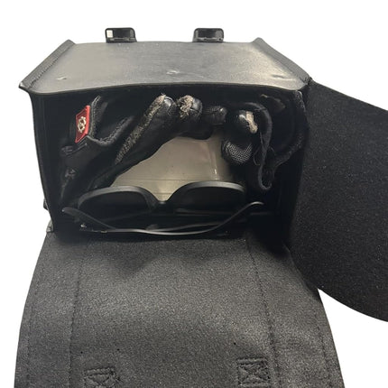 Dowco Willie & Max 59591-00 Black Jack Series: Synthetic Leather Motorcycle Sissy Bar Bag, Black, Universal Fit, 8in.W x 10in.H x 4.5in.D. Handcrafted. Made in The USA. Limited
