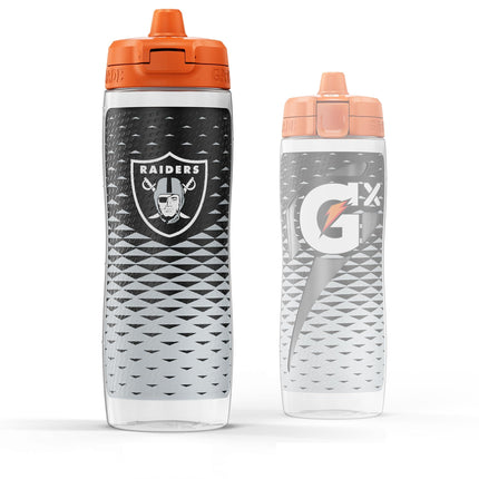 Gatorade Gx NFL Non-Slip Squeeze Bottles, 30 fl oz