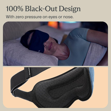 Therabody Sleep Mask Ultra-Comfortable, 100% Blackout Sleep Eye Mask