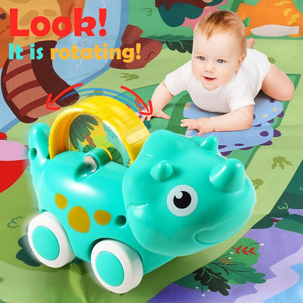 ALASOU Dinosaur Car Toys for 1 Year Old Boy Gifts with Playmat/Storage Bag