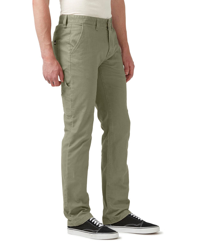 Buffalo David Bitton Men's Straight Six Carpenter Pant, Olive, 33W x 32L