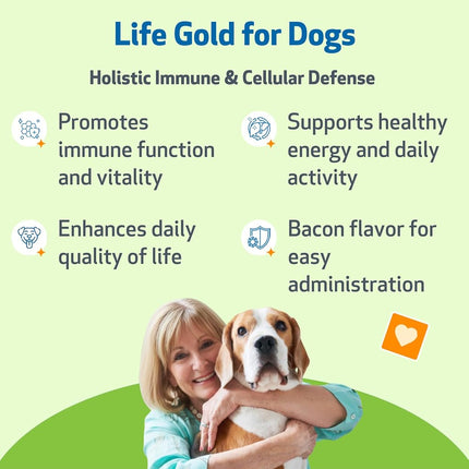 Life Gold for Dogs & Cats - Supports Detoxification, Immune System Health, Antioxidants - Vet-Formulated Herbal Supplement – 4 oz (118 ml)