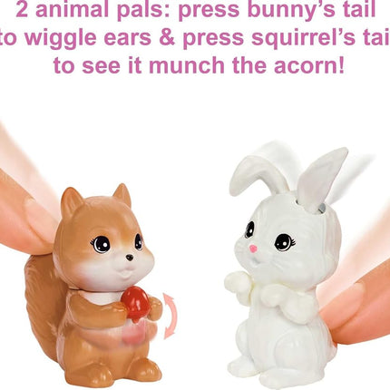 Barbie Dolls & 20 Accessories, It Takes Two Camping Tent Playset with Brooklyn & Malibu, Plus 2 Moving Animals, HGC18