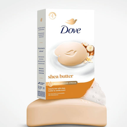 Dove Nourishing Care Shea Butter Beauty Bar, 8 Count, 4 Oz Bars by Dove