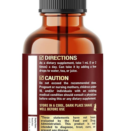 17in1 Rhodiola Rosea Liquid Drops Tincture w/Ashwagandha Magnesium, L-Theanine. Ultra Cortisol Supplement, Rhodiola Root for Mood, Energy - 1 FL Oz - 60 Day Supply