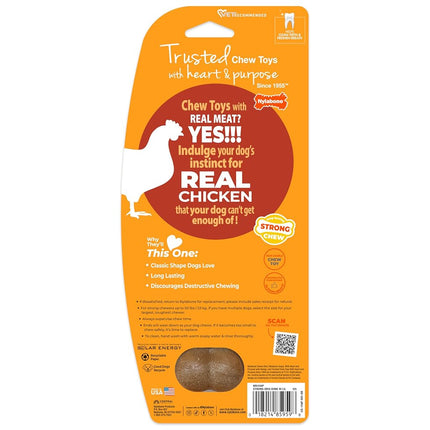 Nylabone Strong Chew Original Bone Dog Toy Made with Real Chicken