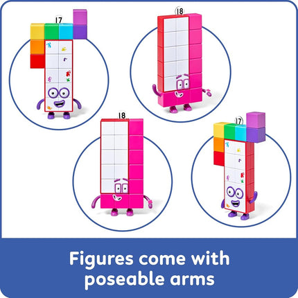 hand2mind Numberblocks Friends Seventeen and Eighteen Pack