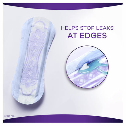 Always Discreet Incontinence Liners, Very Light, Long Length, 24 Count