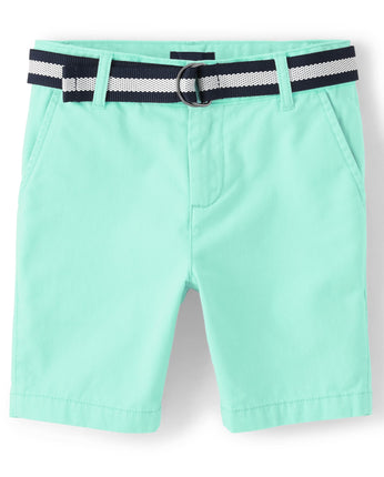 The Children's Place Boys' Belted Chino Shorts, Me