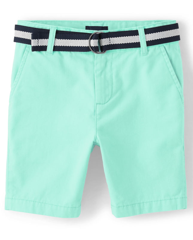 The Children's Place Boys' Belted Chino Shorts, Me